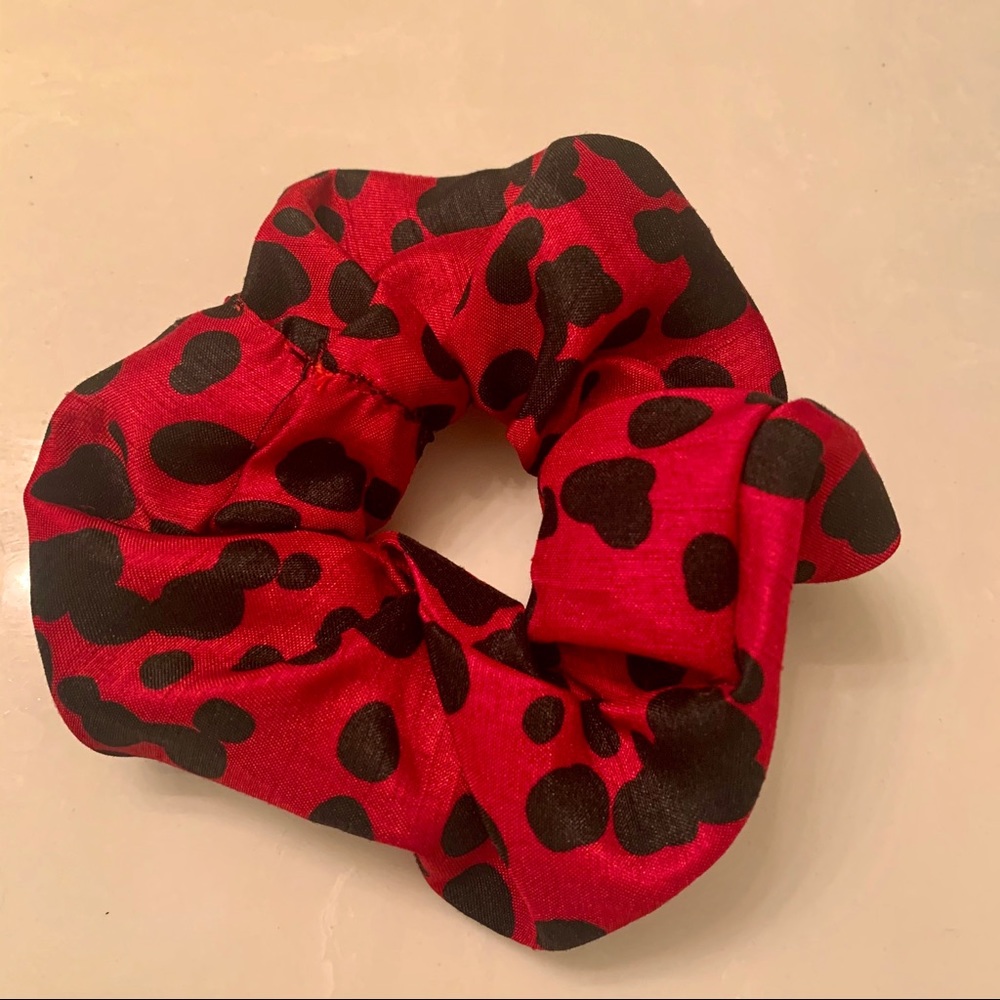 Red Polka Dot Scrunchie Handmade Never Worn
